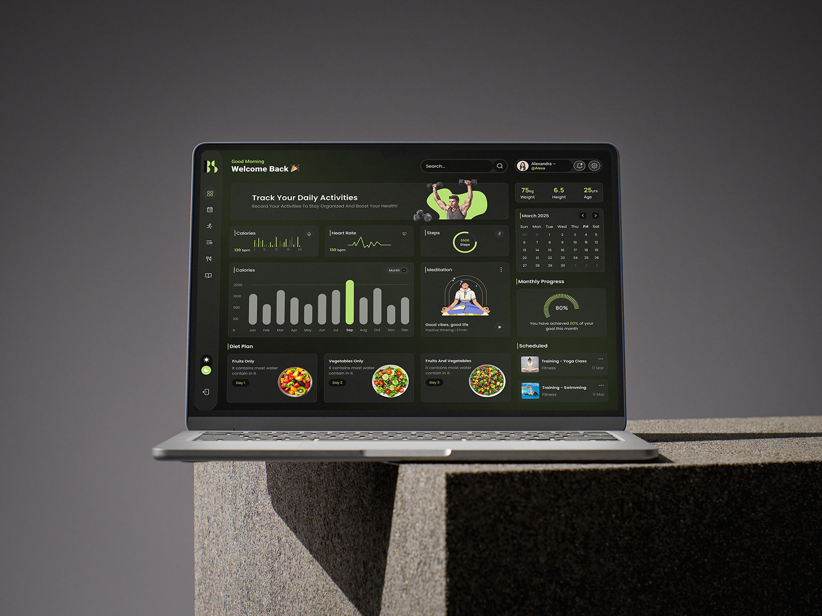 Example of Website Design & UI /UX