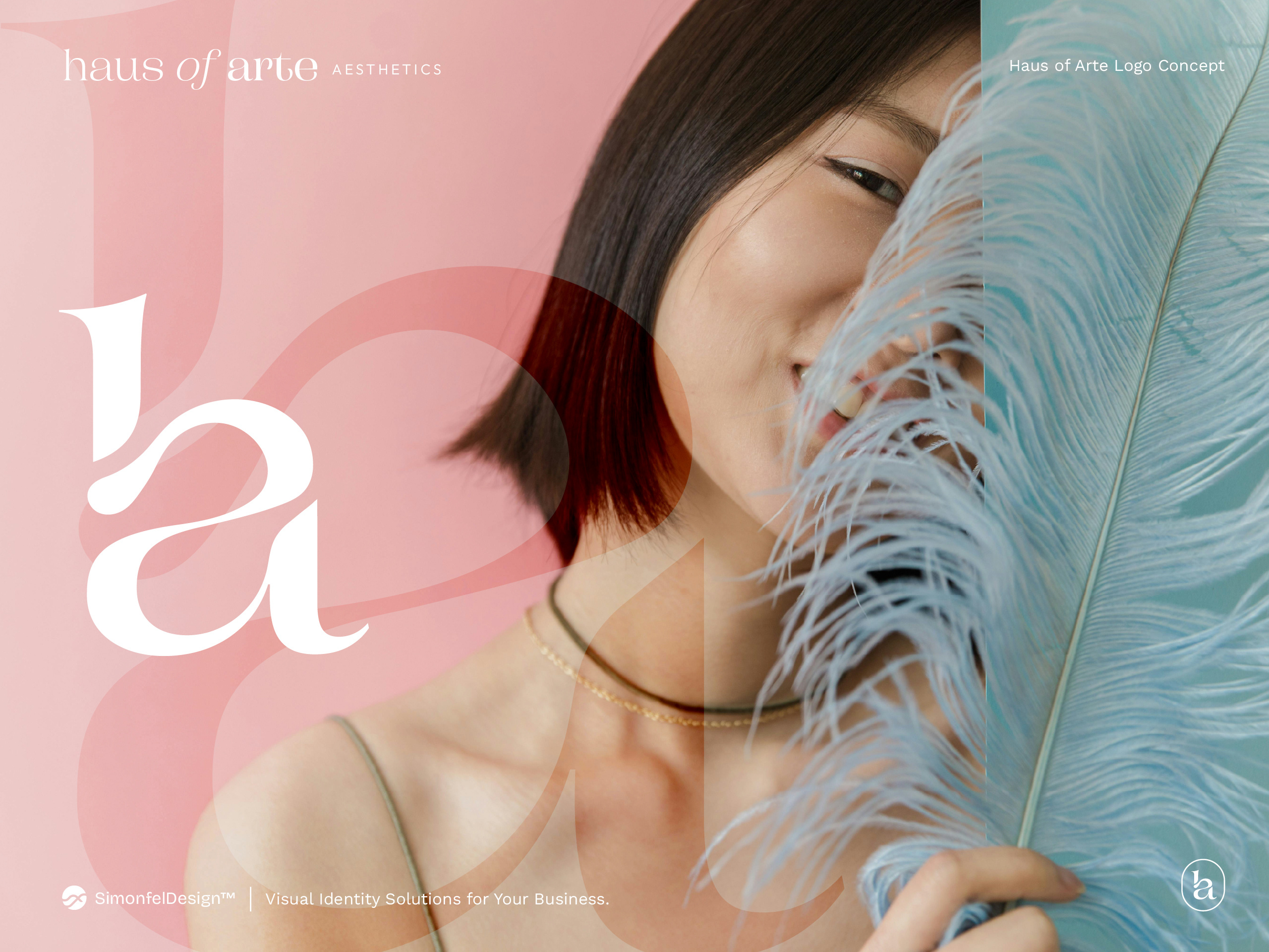 Unused Monogram Concept for Haus of Arte Aesthetics aesthetic art beauty botox dermal fillers fashion female feminine ha ha logo letter a letter h monogram rose skin skincare spa wellness