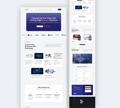 IT Agency website app design landing page mobile design mobile ui ui ux website