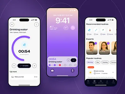 Routipline — Designed for Consistency app application health tech interface mobile mobile app planner product design routine schedule to so tracker ui design uiux ux design