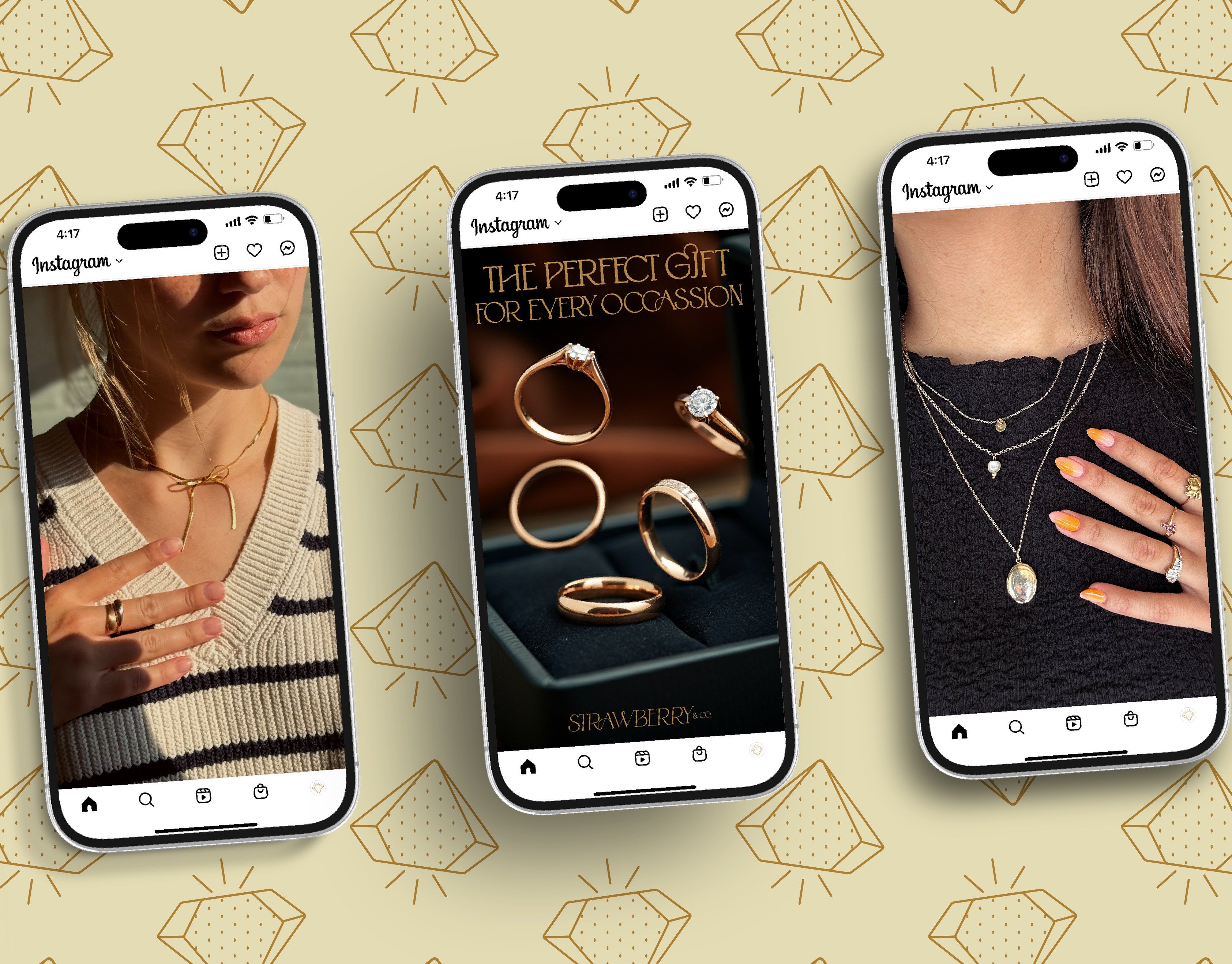 Luxury Jewelry Brand Refresh - Strawberry & Co. brand strategy branding design ecommerce elegant fashion graphic design jewelery jewelry logo luxury