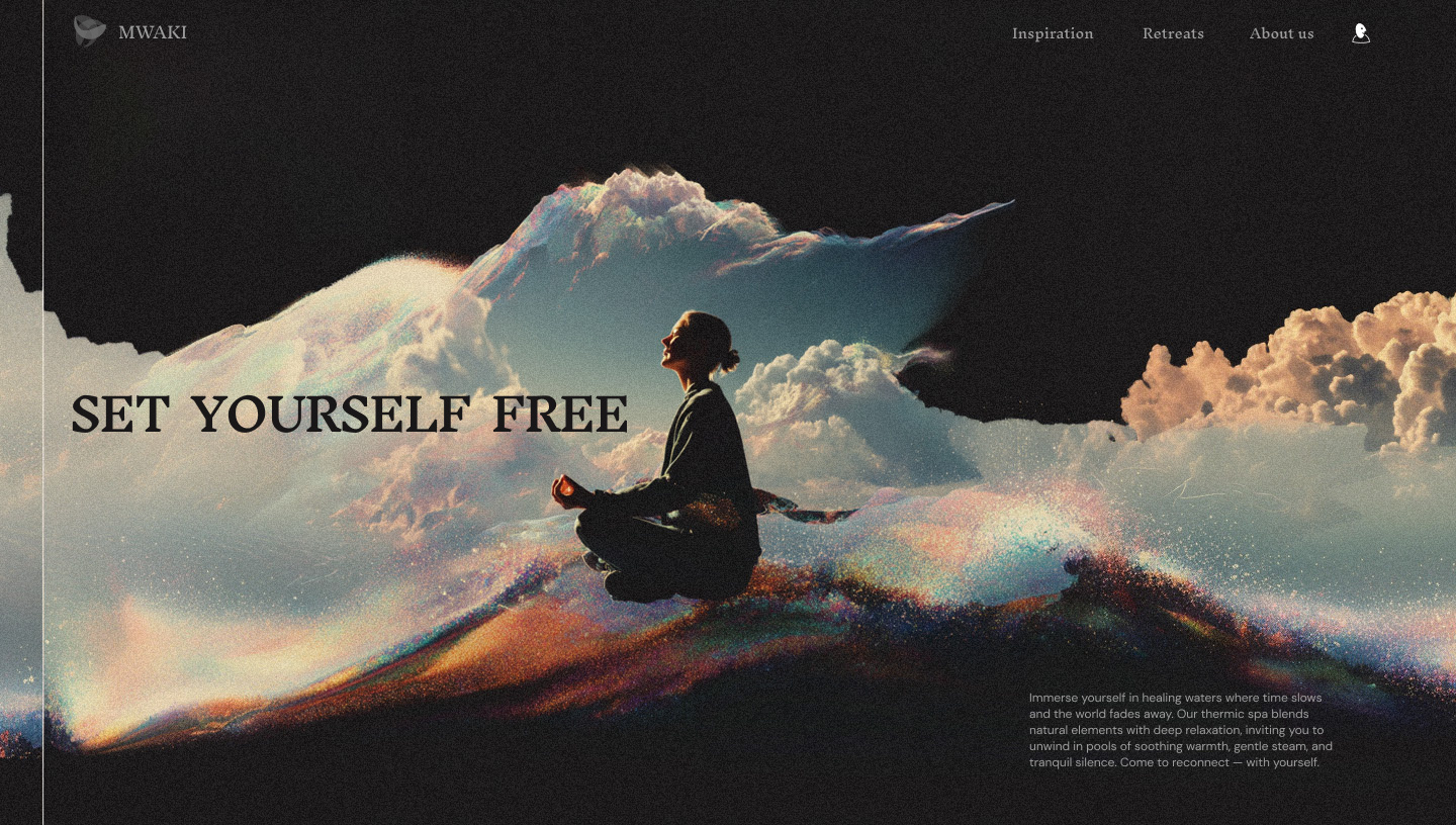 Hero Section Meditation by Okay Captain on Dribbble