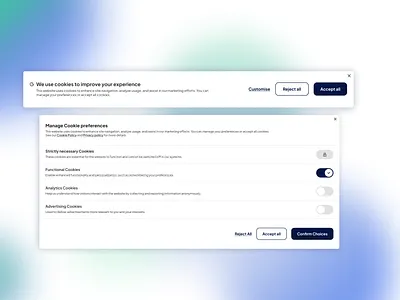 Sweet & Simple 🍪 — Cookies Banner UI cookies cookies banner cookies banner ui cookies banner ux figma ui ux uxui uxui design uxui designer