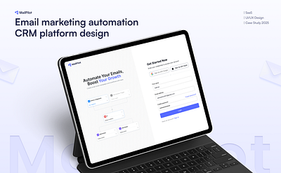 Email Marketing Automation SaaS Case Study UI/UX Design design figma illustration saas saas design ui ui design user experience uxui