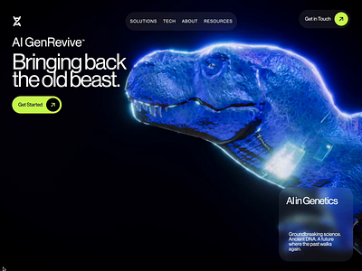 GenRevive AI I PeachWeb Builder 3d 3d website 3d websites animation branding design illustration ui webgl websites