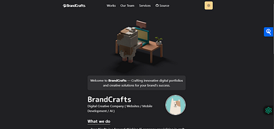 Brandcrafts Website branding graphic design logo uiuxdesign webdevelopment