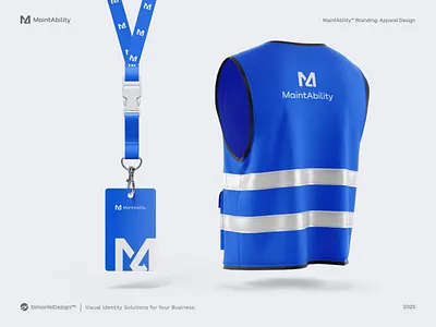 MaintAbility™ Branding: Apparel Design apparel design brand apparel brand application branding collateral construction id id card identification industrial maintenance manufacturing merchandise safety vest service wearable