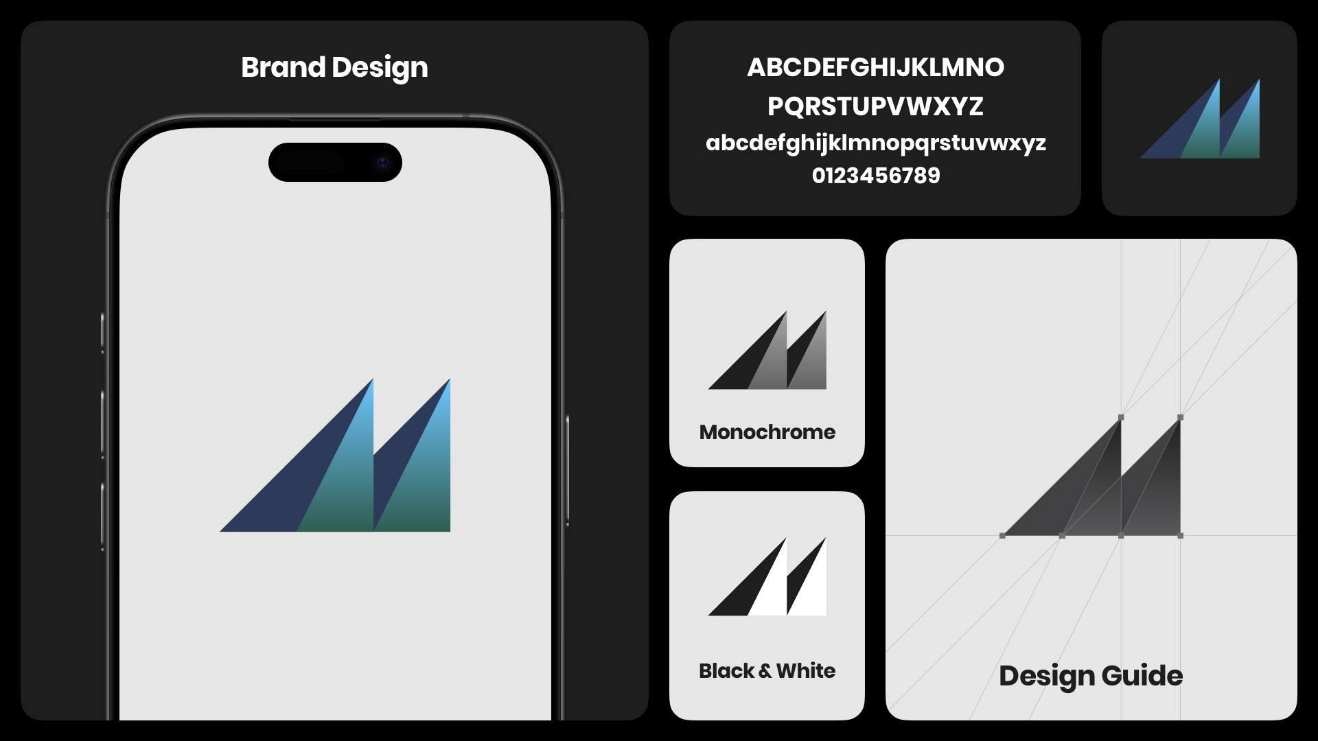 Modern Peaks – Gradient Mountain Logo Concept! corporate branding