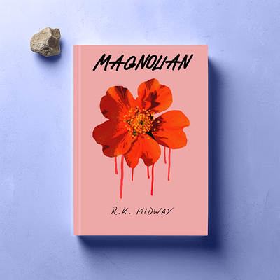 Minimalist book cover design of Magnolian book cover book cover design branding cover design design graphic design minimalist minimalist cover design