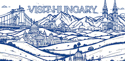 Visit Hungary hungary illustration parallax parallaxeffect visit