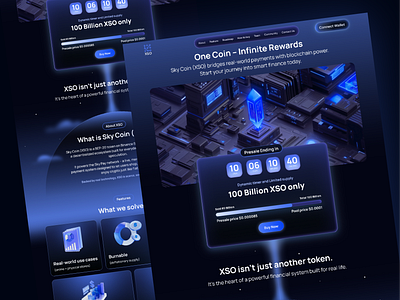 Blockchain website 3d blockchain design metaverse ux web3