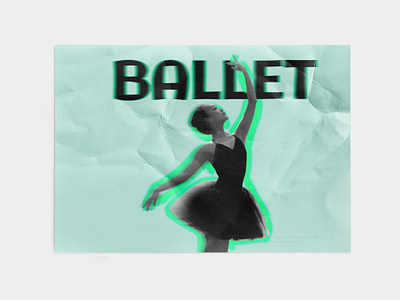 Dance poster ballet dancer effects graphic design photoshop poster