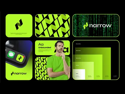 N Narrow Logo – Financial Brand Identity Design by Raphicx branding business logo finance logo growth logo initial logo logo minimal n logo n logo n tech logo startup logo tech brand identity tech logo wordmark logo