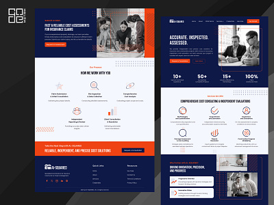 AI-SQUARED – Cost Consulting Site branding design graphic design ui ux web design web development wordpress