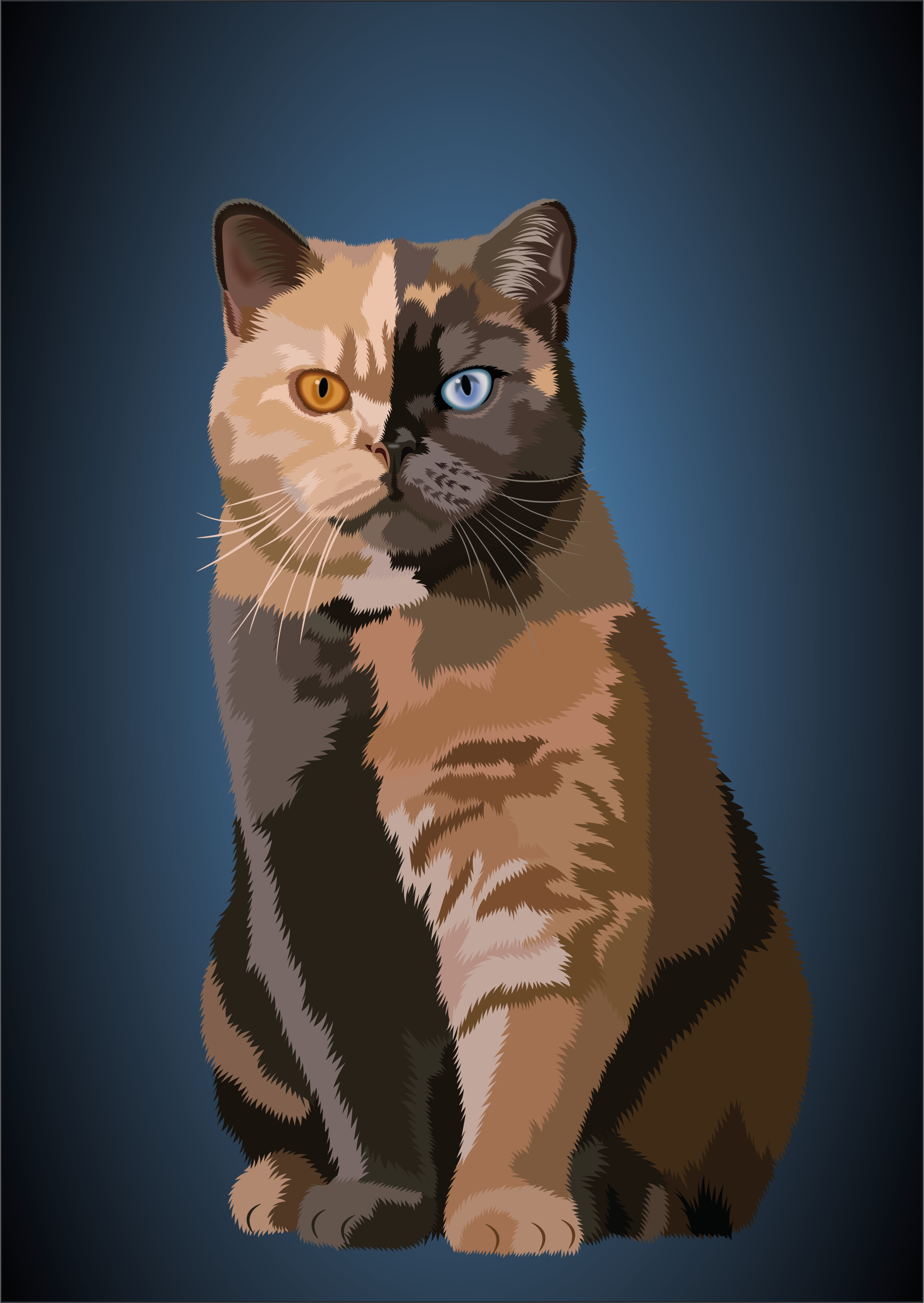 QUEEN art cat catart digitalart illustration pet petart portrait queen vector