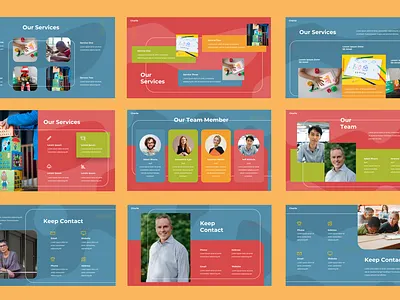 Presentation Template Non Profit Theme branding design graphic design presentation template typography ui ux