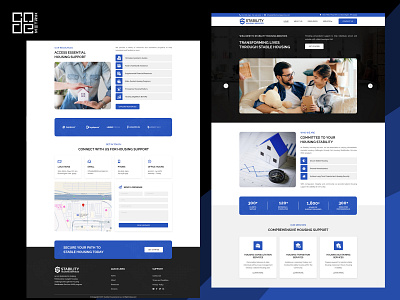 Stability Housing Services Web Design & Development design graphic design ui ux web design web development wordpress