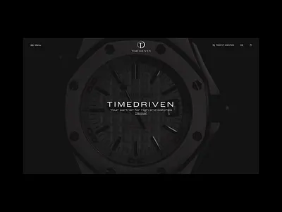 Timedriven — E-commerce Design clean e commerce fashion luxury minimal design online shop ui uxui watch web design