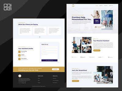 Personal Assistant Service Web Design & Development branding design elementor graphic design logo photoshop ui ux web design web development wordpress