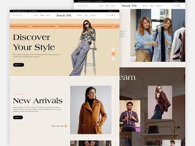 Trendy TNC - Retail & E-Commerce Website Template ecommerce fashion fashion shop webflow webflow template