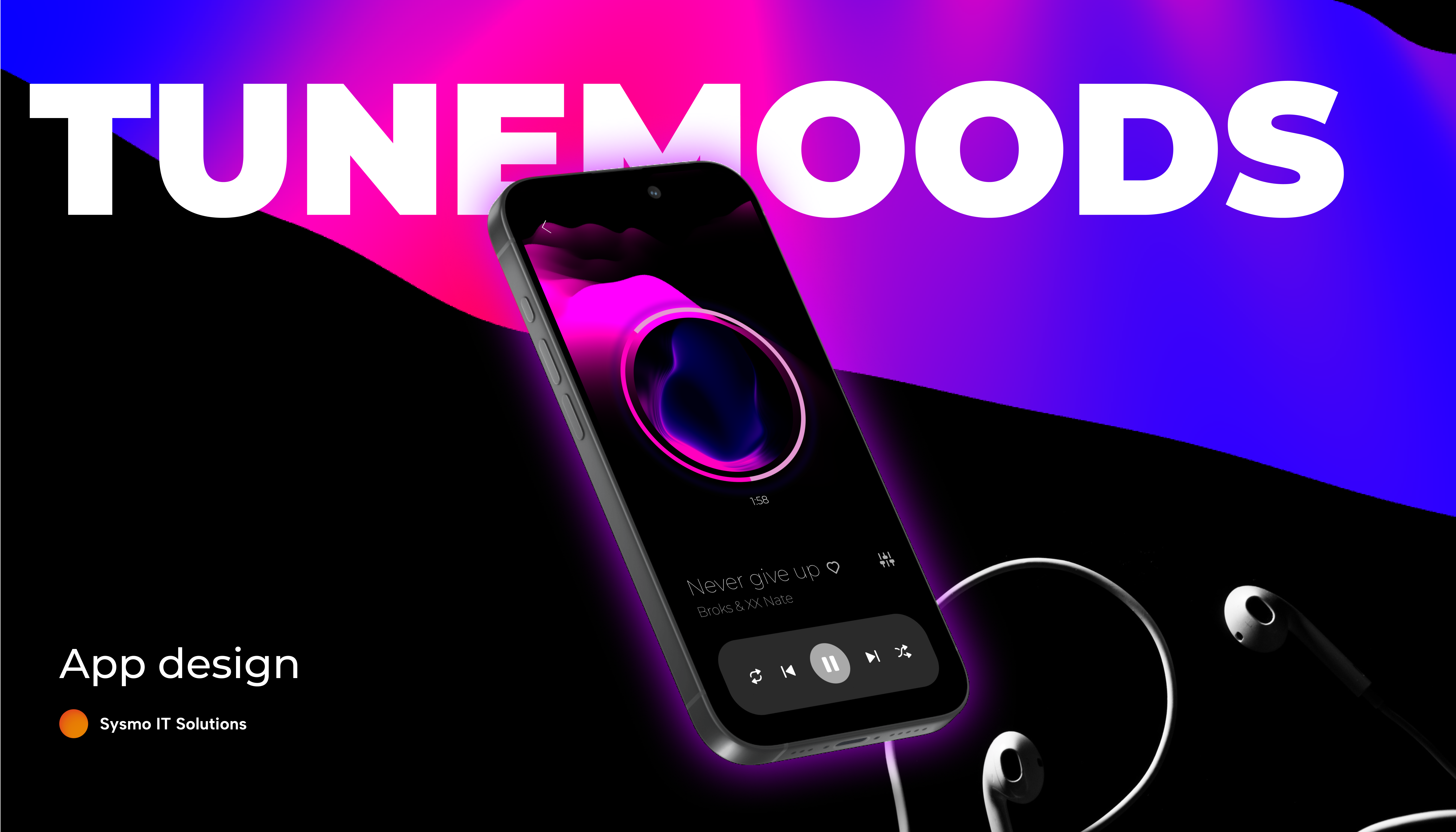 TUNEMOODS - mobile app app apptemplate design designupdate graphic design logo mobile ui ux