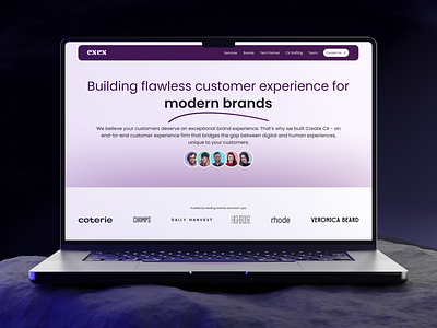 Customer Service Website Design clean customer design graphic design home page illustration landing page trendy ui uiux unique web web layout website