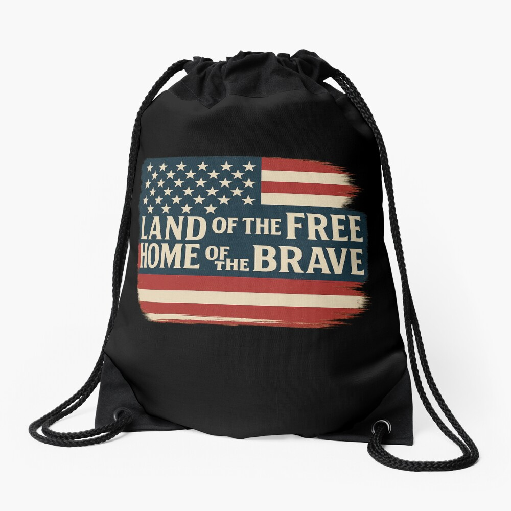 Land of the Free Home American Flag Design 3d animation branding brave cap design flag graphic design hoodie illustration illustrator logo motion graphics mug photoshop t shirt ui usa ux vector