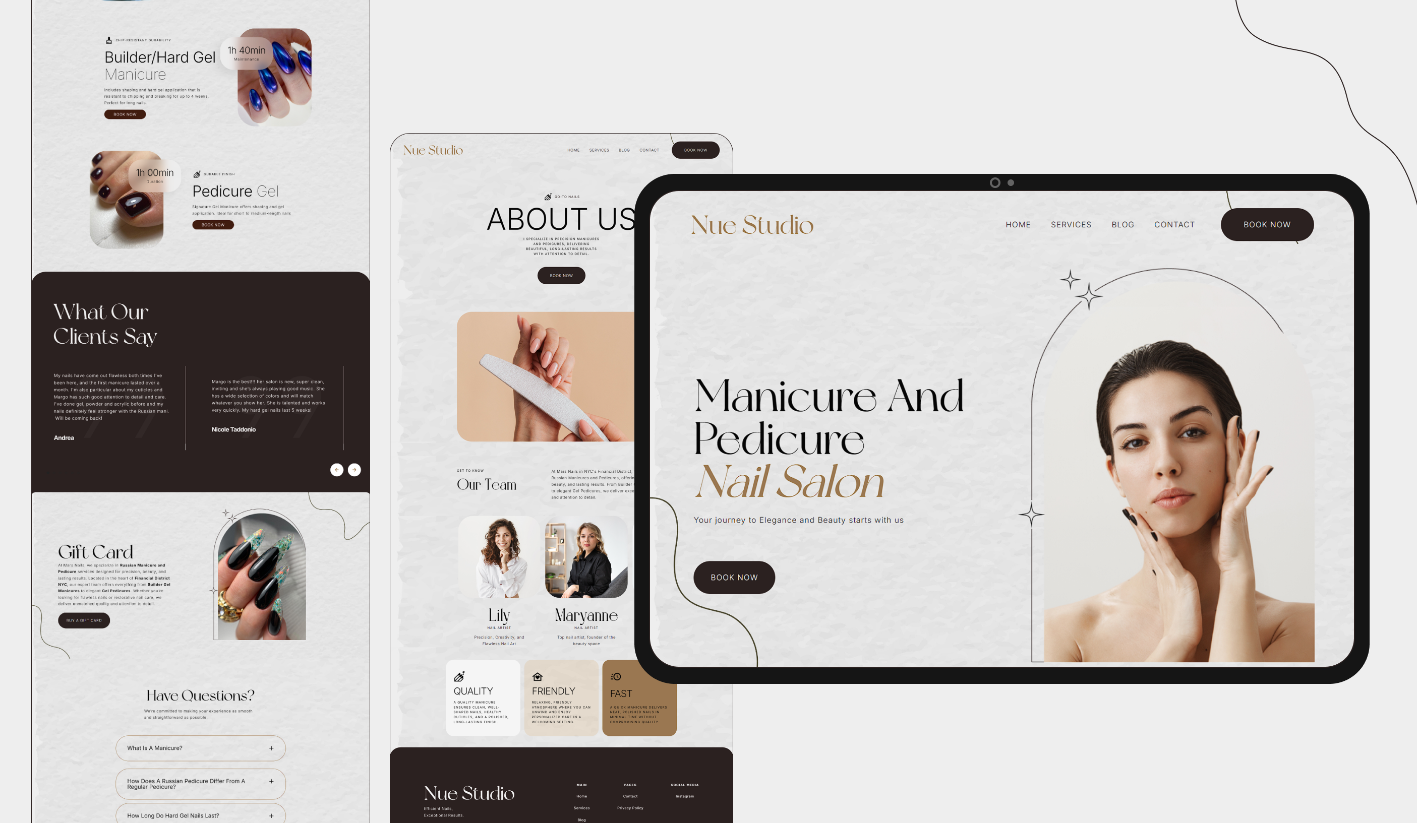 Elegant Beauty Salon Website Concept appointment system beauty beauty salon beauty salon ui beauty services beauty website design booking website design luxury salon nail responsive design services website spa website ui ux web design web design inspiration webflow website design wellness website
