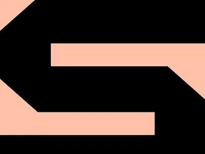 Stacked Initials- Graphic Design animation black letters bold bold design colorr contrast design dynamic graphic design high contrast initials minimalist minimalistic design motion graphics peach colored typo typographic typography