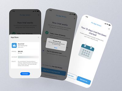 Subscription Mobile App Ui by UI Ants on Dribbble