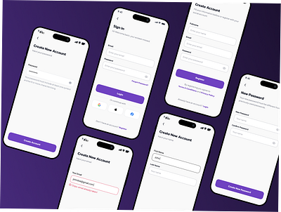 Mobile Authentication UI Design – Clean, Modern & User-Friendly by ...