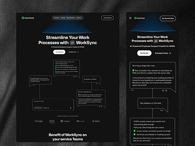 🤖 AI Agent agent ai agent chat chatbot design landing page ui uiux ux website