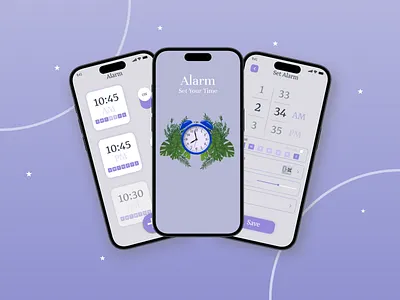 Alarm App alarm app figma tools mobile app mockup ui ui design user research ux design