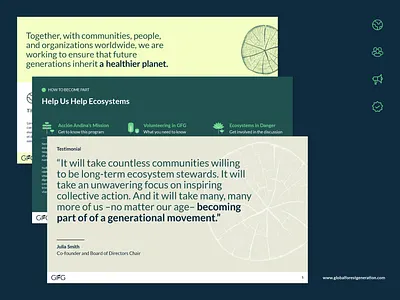 Nonprofit Website Design - Global Forest Generation branding branding guide charity charity website design design foundation graphic design illustration logo non profit nonprofit nonprofit ui nonprofit web design nonprofit website nonprofit website design nonprofit websites ui web design webdesign website design