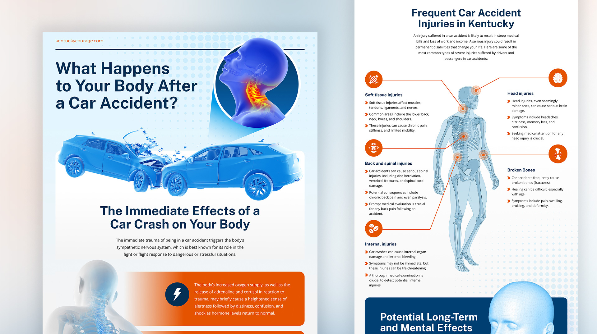 Medical Infographic attorney car accident health human body infographic infographic design injuries medical medical infographic