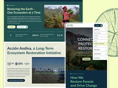 Nonprofit Website Design - Global Forest Generation branding charity charity website design design forest foundation global forest graphic design illustration logo non profit nonprofit nonprofit web design nonprofit website nonprofit website design ui web design webdesign website design