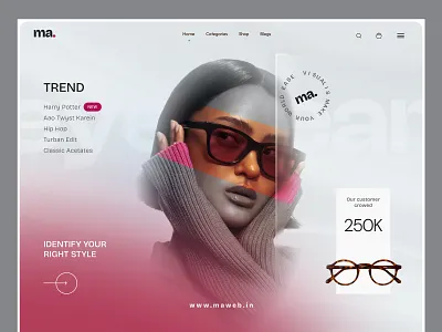 Eyewear Website branding clean eyewear figma graphic design interface logo product service spectacles startup sunglass ui uiux ux web website