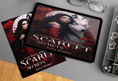 Scarlet Secrets bookmarketing coverillustration custombookcover darkfantasydesign dystopianbook epicfantasy fantasyart fantasyauthor fantasybookcover futuristicdesign indieauthor indieauthordesign kdpauthor kindlebookcover sciencefictionbooks scifibookcover selfpublishing spaceopera thrillerbookcover yabookcover