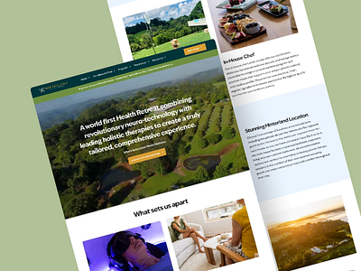 Hinterland Landing Page design landing page mental health theraphy ui uiux ux website