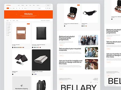 E-commerce wallet detail page branding design ecommerce everyday carry graphic design illustration logo motion graphics product travel wallet ui uiux ux vector wallet wallet design webesite