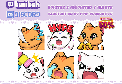 Cute custom emotes commission open ( discount 50%) cat chibi twitch emotes commission design emotes emotes for twitch streamer twitch twitch emotes vtuber