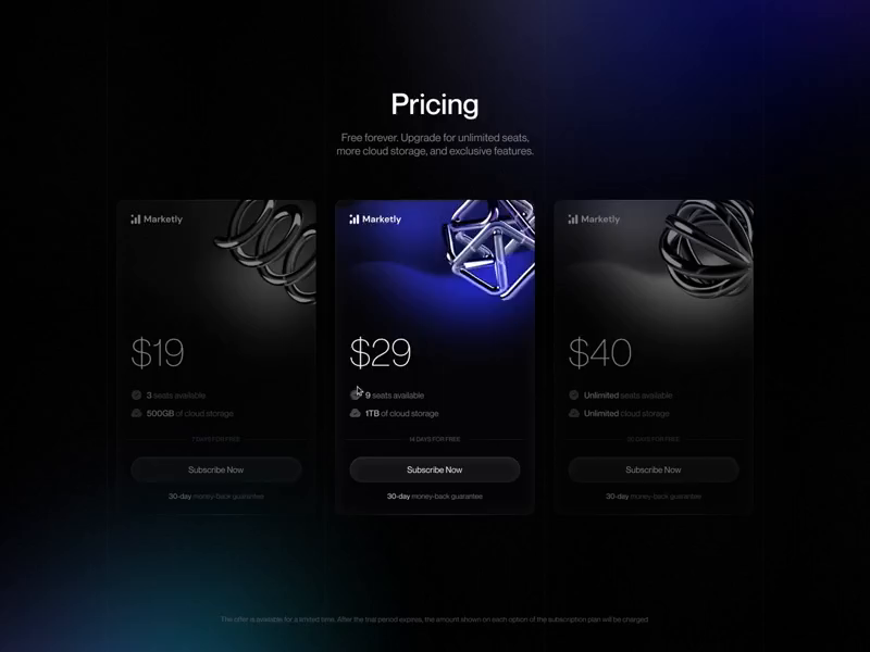 Example of Three.Js / Web Gl Website