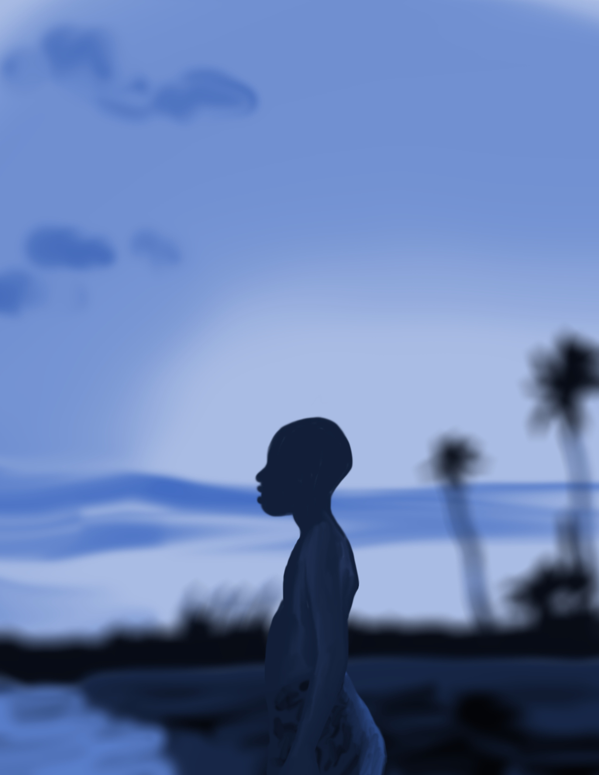 Moonlight Illustration adobe adobe fresco adobe illustrator digital art digital drawing digital painting fresco illustration movie painting procreate