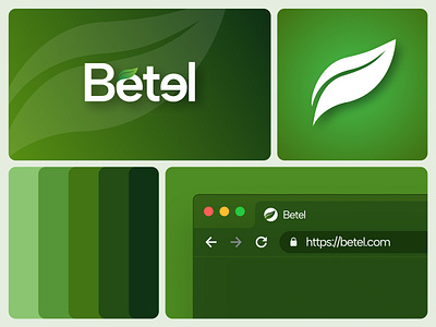 Betel - Leaf logo design animation app branding design ecommerce graphic design green hero section icon illustration leaf logo logo one page typography ui ux vector website