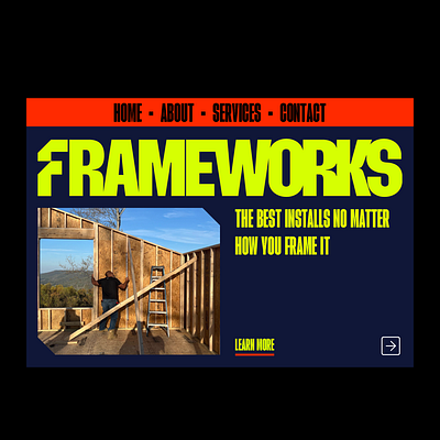 Frameworks Brand Identity brand identity branding color construction design design system graphic design logo visual identity website