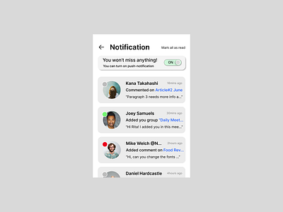 Notification app dailyui design ui ux