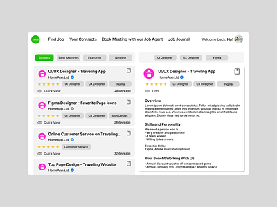 Job Listing / Hiring Page dailyui design ui ux website