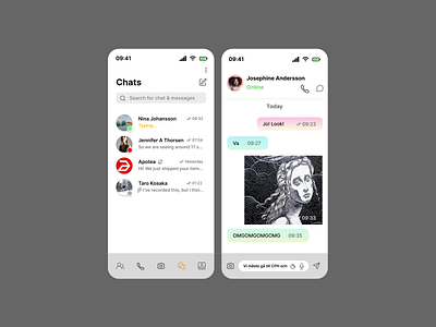 Direct Message app dailyui design ui ux