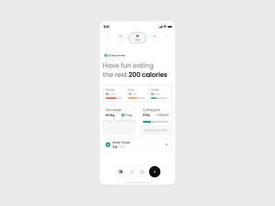 Wellness UI Exploration design exploraration mobile app ui ui design wellness