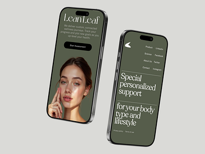 Mobile of Hero | Skincare Brand — UI/UX Design for Healthcare b2b beauty branding cosmetics health and beauty healthcare healthcare branding healthtech medtech natural products personal care skincare skincare brand skincare ecommerce ui ux web